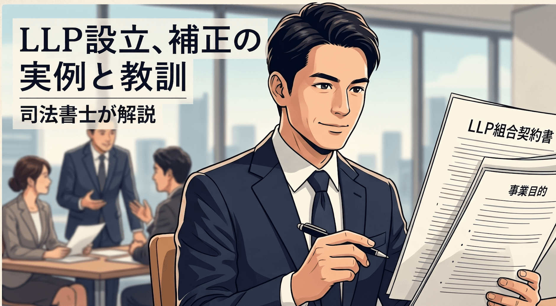 LLP(有限責任事業組合)設立——法務局が補正を求めた実例と3つの教訓